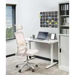 Leen Bakker MONARCH - Bureaustoel - Beige - Stof