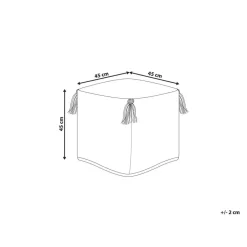Beliani MONEASA - Poef - Meerkleurig - Katoen Hot