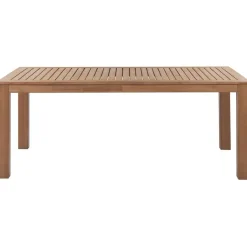 Beliani MONSANO - Tuintafel - Lichthout - 105 x 190 cm - Eucalyptushout Sale