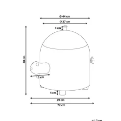 Beliani MONTAGU - Mand - Natuurlijk - Waterhyacint New