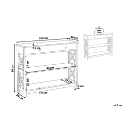 Beliani MONTGOMERY - Consoletafel - Zwart - MDF New