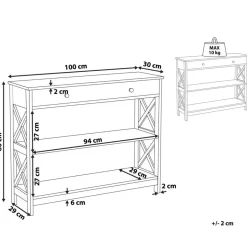 Beliani MONTGOMERY - Consoletafel - Zwart - MDF New