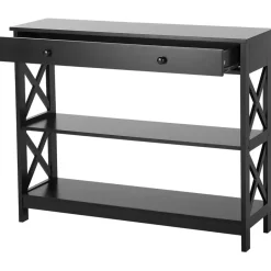 Beliani MONTGOMERY - Consoletafel - Zwart - MDF New