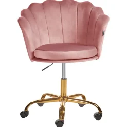 Beliani MONTICELLO - Bureaustoel - Roze - Fluweel Clearance