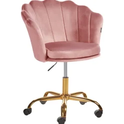 Beliani MONTICELLO - Bureaustoel - Roze - Fluweel Clearance