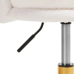 Beliani MONTICELLO - Bureaustoel - Wit - Bouclé Hot