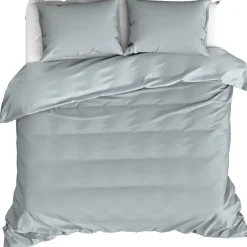 Moodit Dekbedovertrek Basil Stone Blue - Tweepersoons - 200 x 220 cm - Katoen