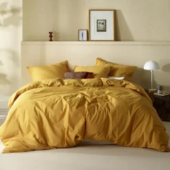 Moodit Dekbedovertrek Basil Sunshine - Lits Jumeaux - 240 x 220 cm - Katoen Best