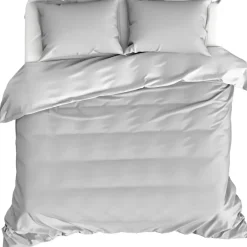 Moodit Dekbedovertrek Basil Silver - Lits Jumeaux - 240 x 220 cm - Katoen Best