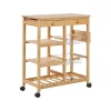 Beliani MORINO - Keukentrolley - Lichte houtkleur - Bamboehout Best
