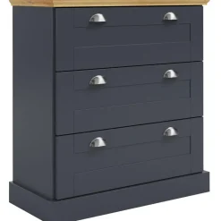 Loft24 Motala - Commode met 3 laden en grijs hout effect New