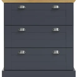 Loft24 Motala - Commode met 3 laden en grijs hout effect New