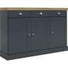 Loft24 Motala - Dressoir met 3 deuren en 3 laden grijs