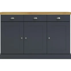 Loft24 Motala - Dressoir met 3 deuren en 3 laden grijs