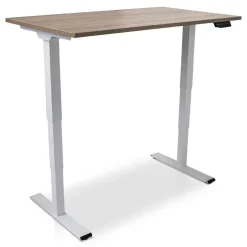 Lineaflex MRC MRC COMFORT elektrisch ARBO zit-sta bureau - 140x80cm - wit - midden eiken