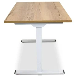 Lineaflex MRC MRC COMFORT elektrisch ARBO zit-sta bureau - 140x80cm - wit - robuust eiken Best