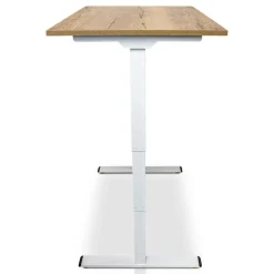 Lineaflex MRC MRC COMFORT elektrisch ARBO zit-sta bureau - 140x80cm - wit - robuust eiken Best