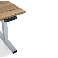 Lineaflex MRC MRC COMFORT elektrisch ARBO zit-sta bureau - 140x80cm - wit - robuust eiken Best