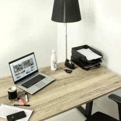 MRC EASY elektrisch ARBO zit-sta bureau - 160x80 cm - robuust eiken