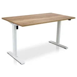 Lineaflex MRC MRC EASY elektrisch ARBO zit-sta bureau - 140x80cm - wit - robuust eiken Hot