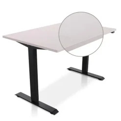 Lineaflex MRC MRC EASY Zit-Sta Bureau – Elektrisch Verstelbaar – 120x80 cm – Blad Sand Grey Discount