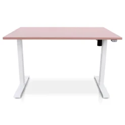 Lineaflex MRC MRC EASY Zit-Sta Bureau – Elektrisch Verstelbaar – 140x80 cm – Blad Dusty Rose New