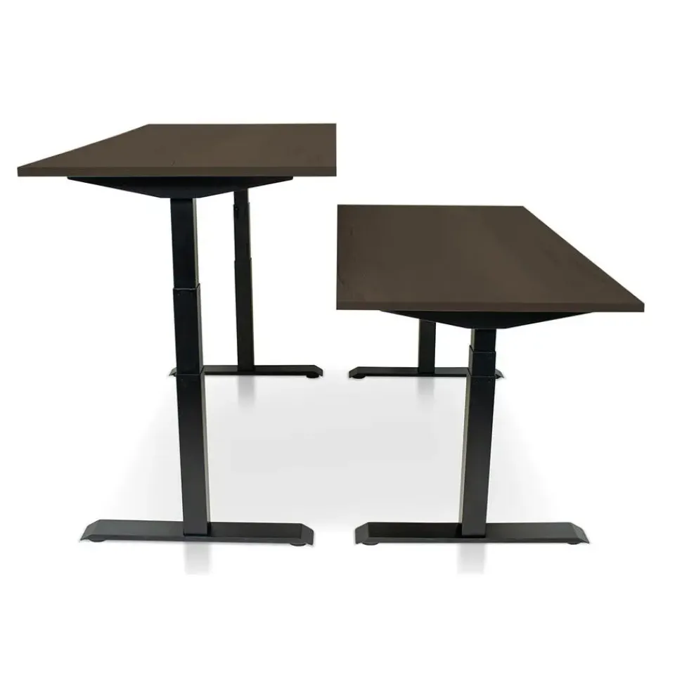 MRC PRO elektrisch ARBO zit-sta bureau - 140x80 cm - bruin eiken Discount