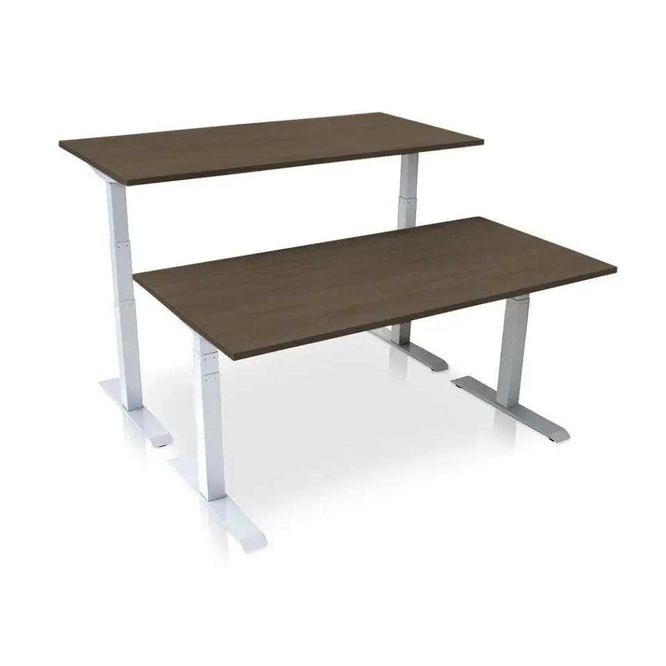 MRC PRO elektrisch ARBO zit-sta bureau - 120x80 cm - bruin eiken Online