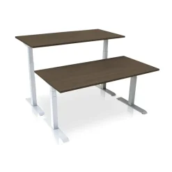 MRC PRO elektrisch ARBO zit-sta bureau - 160x80 cm - bruin eiken