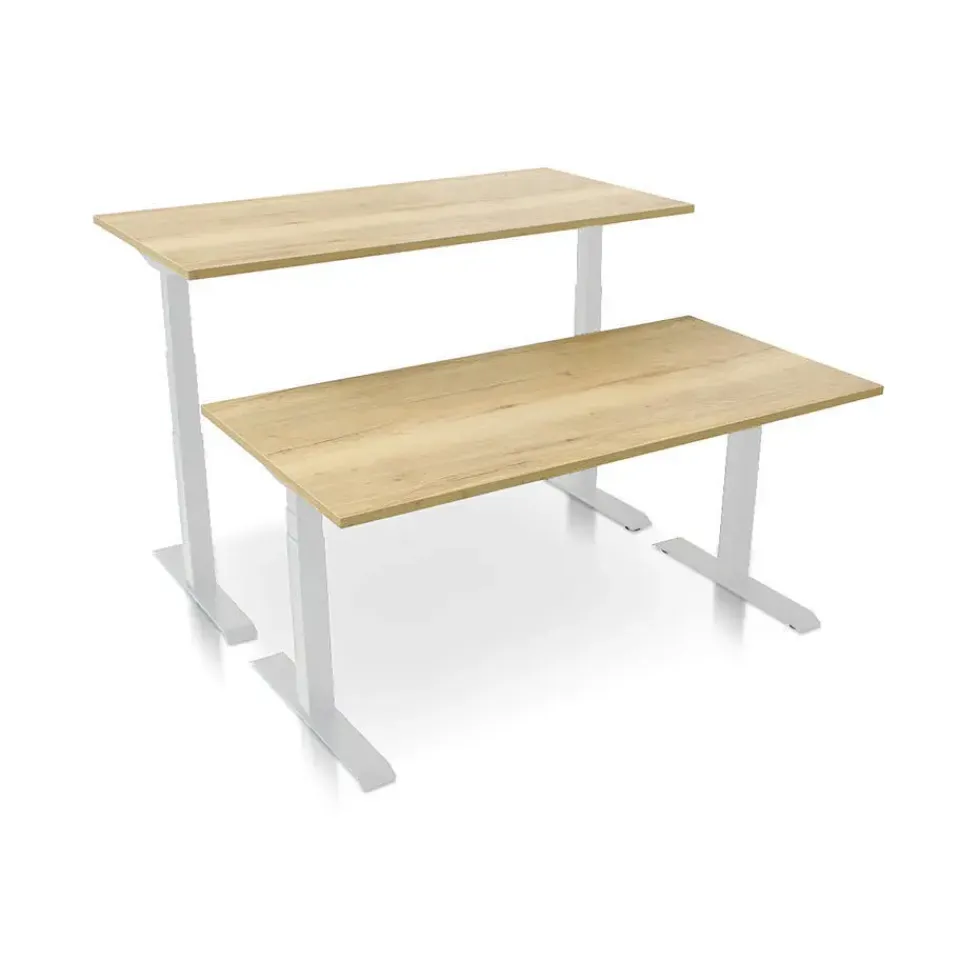 MRC PRO elektrisch ARBO zit-sta bureau - 180x80 cm robuust eiken Online