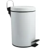 MSV badkamer/toilet pedaalemmer - wit - 3 liter - 17 x 25 cm Hot