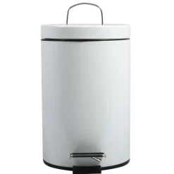 MSV badkamer/toilet pedaalemmer - wit - 3 liter - 17 x 25 cm Hot