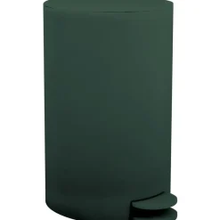 MSV kleine Pedaalemmer - kunststof - donkergroen - 3L - 27 cm Best