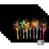 MuchoWow Placemat (6stuks) 45x30cm Lepels Kruiden Modern Best