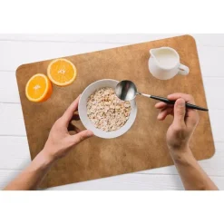 MuchoWow Placemat (6stuks) 45x30cm Leer Structuur Lederlook Best