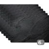 MuchoWow Placemat (6stuks) 45x30cm Beton Zwart Industrieel Outlet