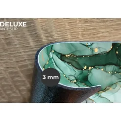 MuchoWow Placemat (6stuks) 45x30cm Goud Marmer Groen Luxe Hot