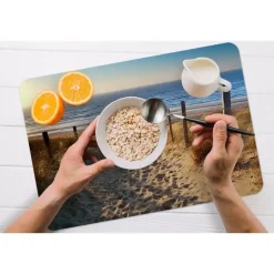 MuchoWow Placemat (6stuks) 45x30cm Strand Zee Nederland Duinen New