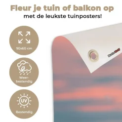 MuchoWow Tuinposter 90x60cm Boeddha Beeld Buddha Water Sale