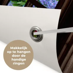 MuchoWow Tuinposter 90x60cm Hortensia Doorkijk Bloemen Paars Clearance