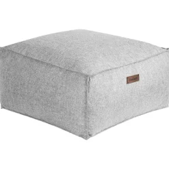 Beliani MUKKI - Poef - Grijs - 50 x 50 cm - Polyester