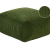 Beliani MUKKI - Poef - Groen - Corduroy Sale
