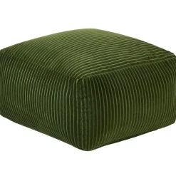 Beliani MUKKI - Poef - Groen - Corduroy Sale