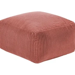 Beliani MUKKI - Poef - Rood - Corduroy Outlet