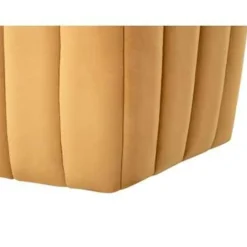 Beliani MURIETTA - Poef - Geel - 53 cm - Fluweel Outlet