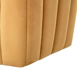 Beliani MURIETTA - Poef - Geel - 53 cm - Fluweel Outlet