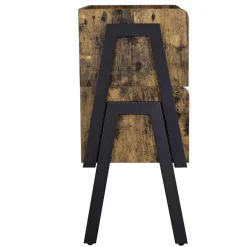 Merkloos Nachtkastje - vintage look - 46x52x35 cm - vintage bruin Sale