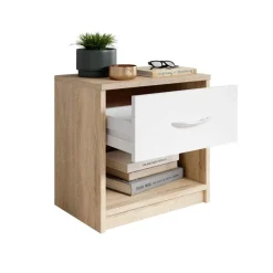 Emob Nachtkastje Beppu met 1 lade - eik Best