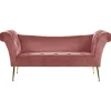 Beliani NANTILLY - Chaise longue - Roze - Symmetrisch - Fluweel