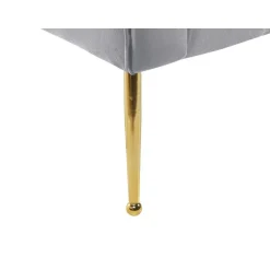 Beliani NANTILLY - Chaise longue - Grijs - Symmetrisch - Fluweel Clearance